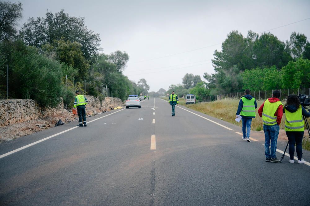 Dos muertos en la carretera vieja de Sineu