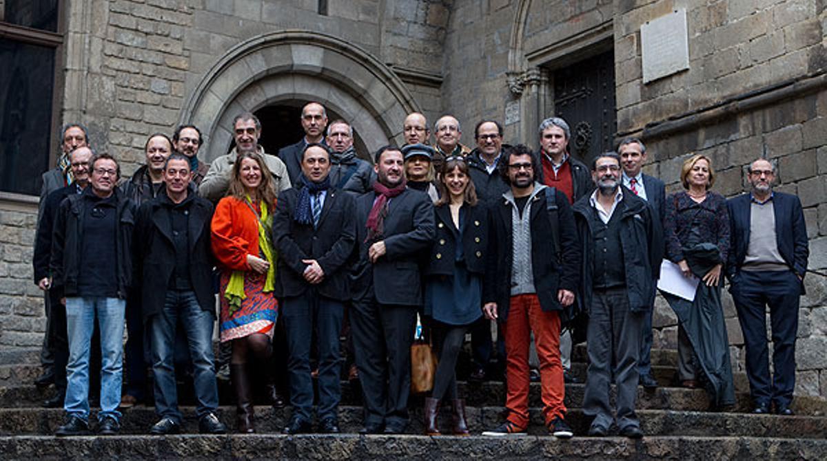 Presentació dels actes del Tricentenari, amb la presència dels comissaris dels principals projectes.