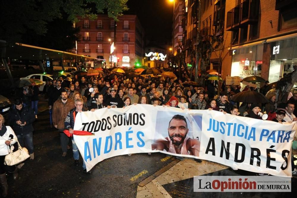 Protesta por la agresión a Andrés Martínez