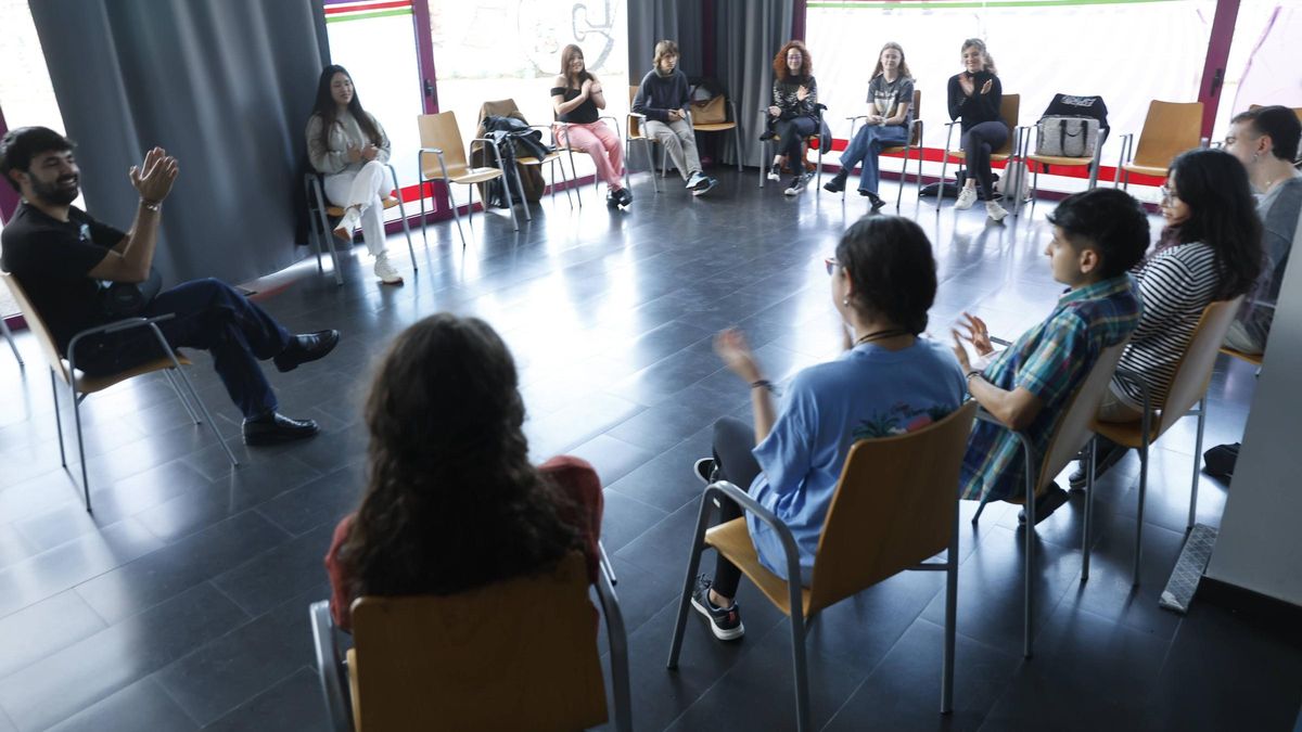 Una actividad en Espacio Joven, en el Edificio Fuero.