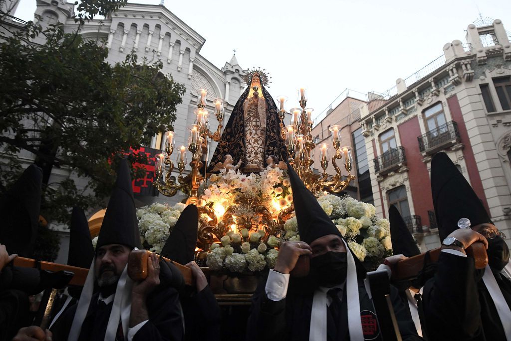 La procesión del Viernes Santo de Murcia, en imágenes