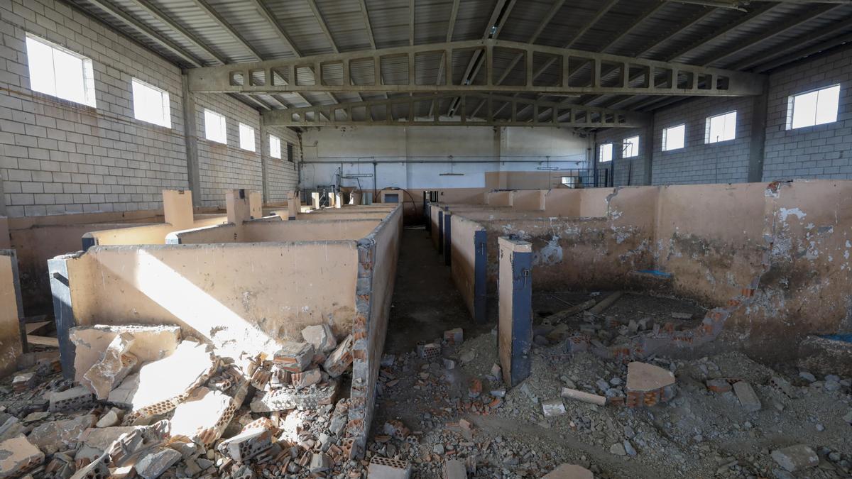 Interior de la instalaciones del matadero en una foto hecha el pasado mes de octubre.