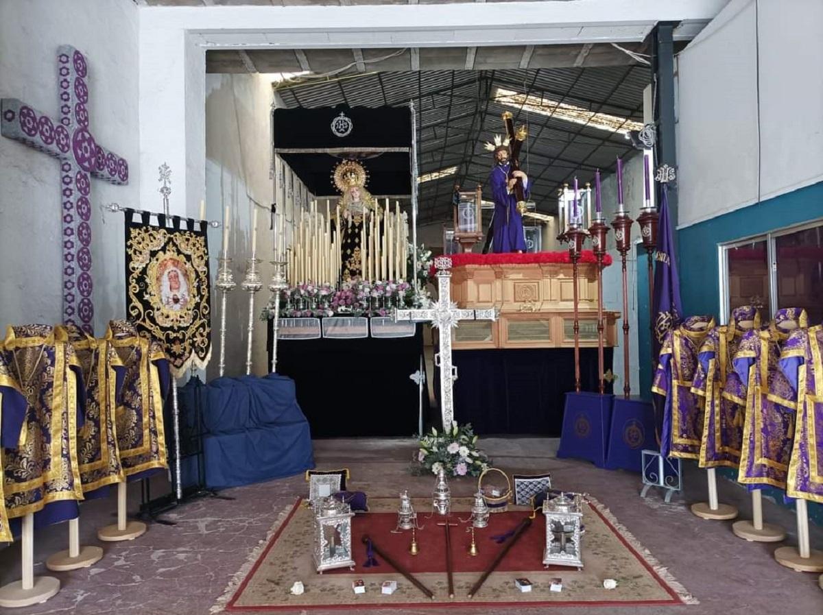 Las imágenes de la hermandad del Nazareno de Villanueva de Córdoba.