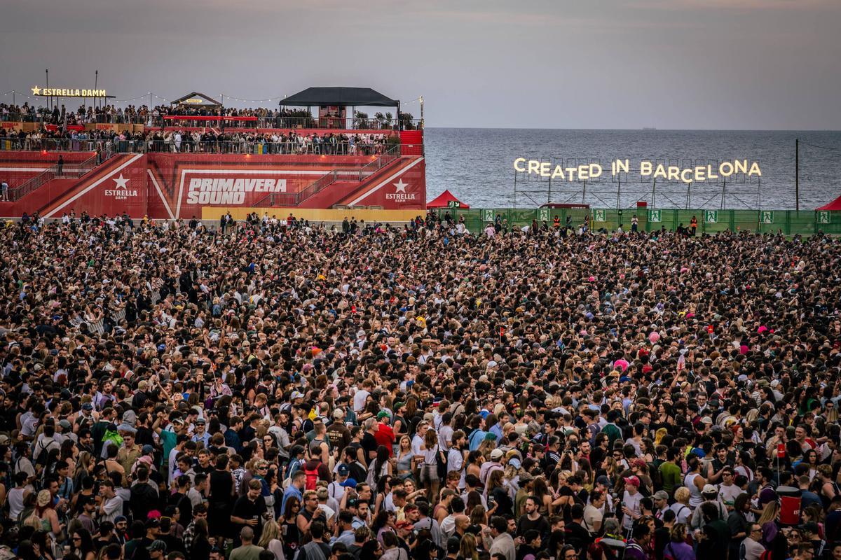 Ambiente del Primavera Sound en la segunda jornada del festival Ambiente del Primavera Sound en la segunda jornada del festival