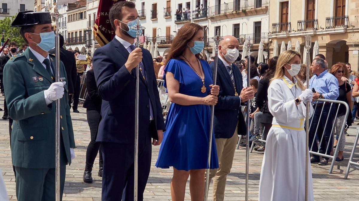 Último acto público de Luis Salaya, el domingo en la procesión del Encuentro.