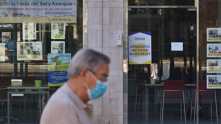 Una agencia inmobiliaria en Málaga. | ÁLEX ZEA