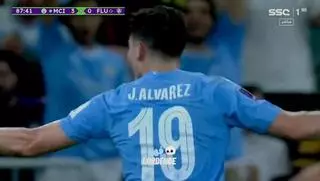 Julián Álvarez adelanta al City con un gol a los 40 segundos