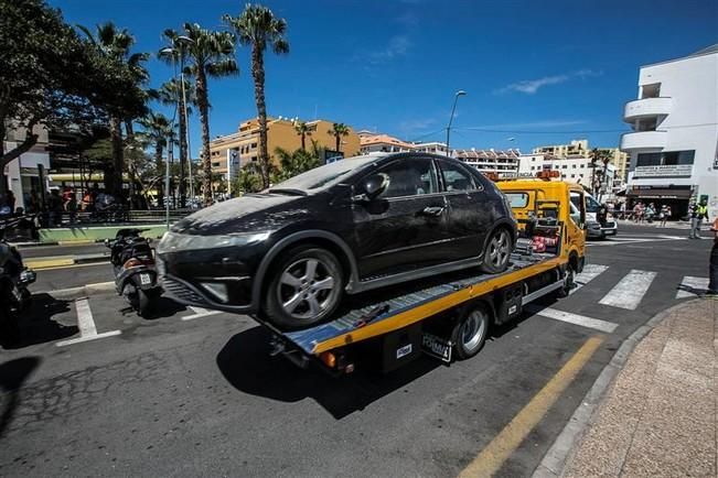 Derrumbe de un edificio de viviendas en Los Cristianos