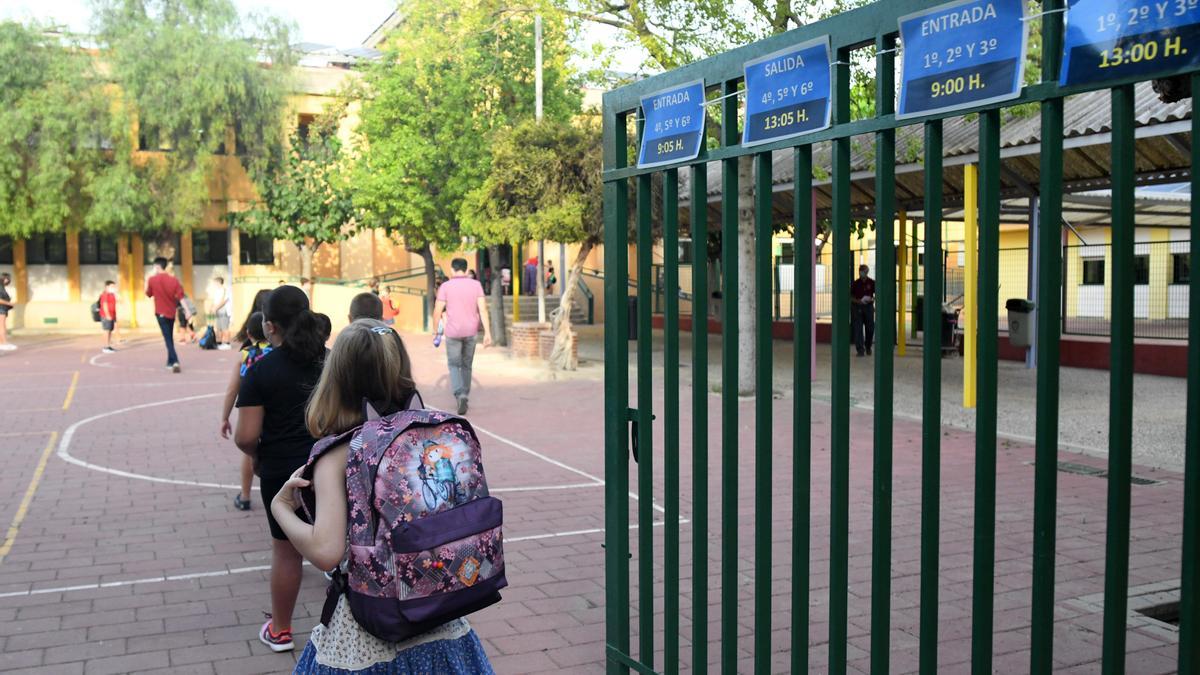 Vuelta al cole en Murcia: así han arrancado las clases en el colegio Vistabella de Alcantarilla