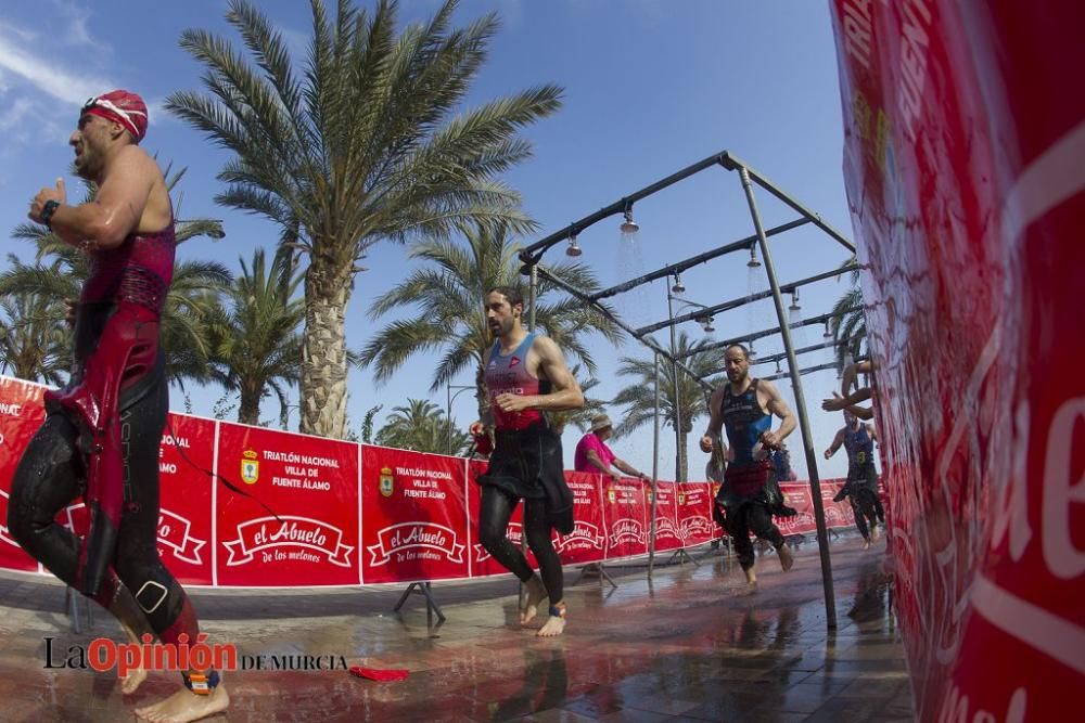 Salida del Triatlón Villa de Fuente Álamo