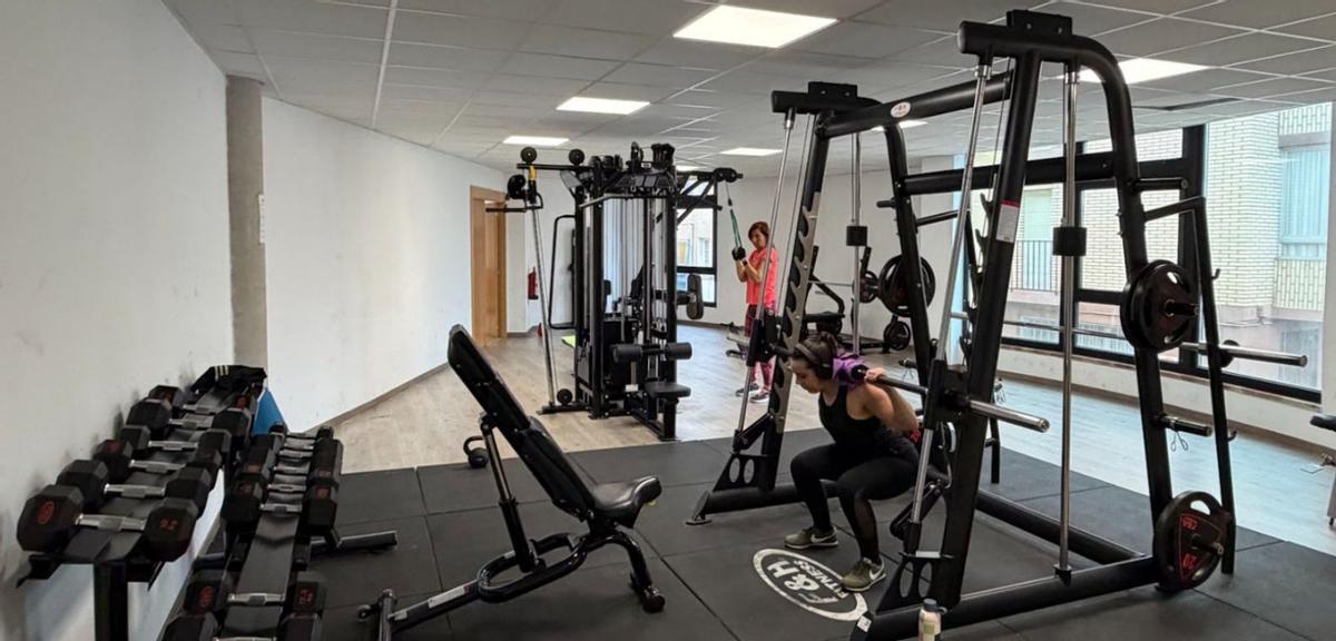 El gimnasio de Morata de Jalón cuenta en la actualidad con unos 60 usuarios.