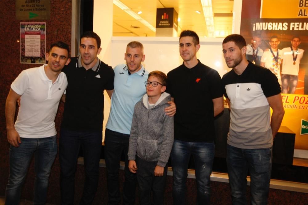 Escaparate para los campeones de Fútbol Sala