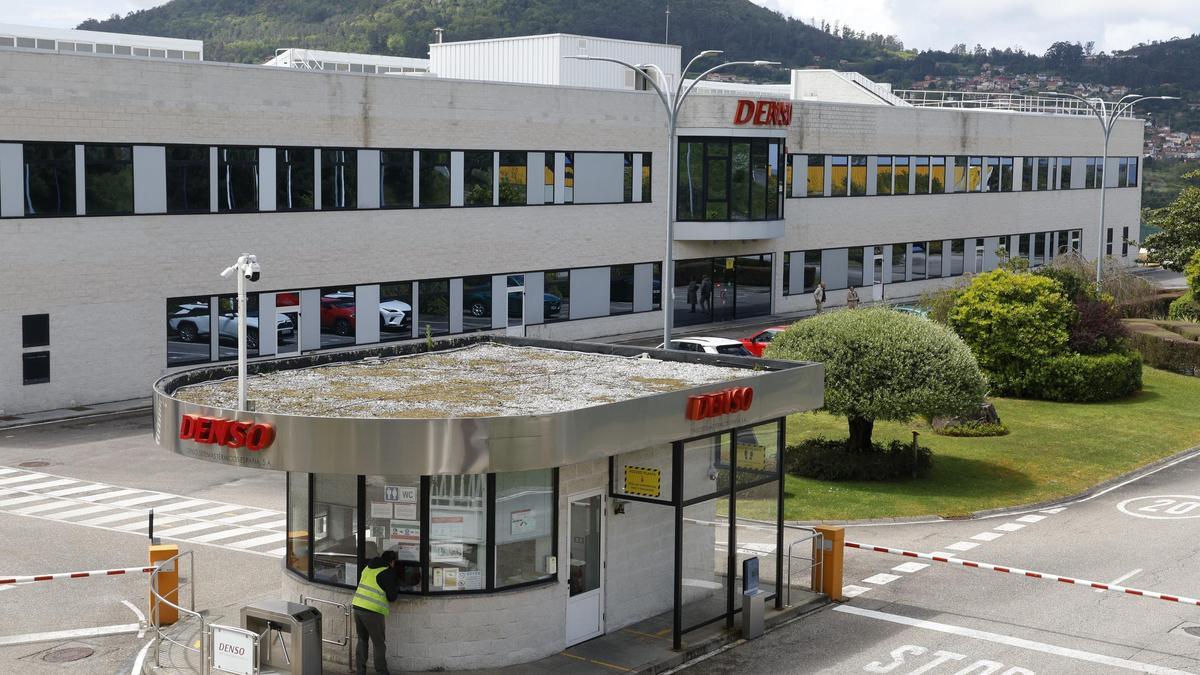 Exterior de la fábrica del proveedor japonés Denso en Valladares, Vigo