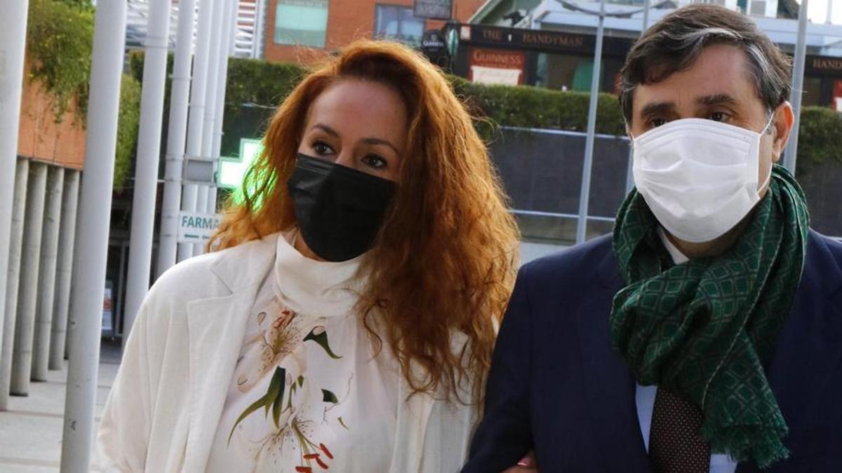 Rocío Carrasco camino a los juzgados.