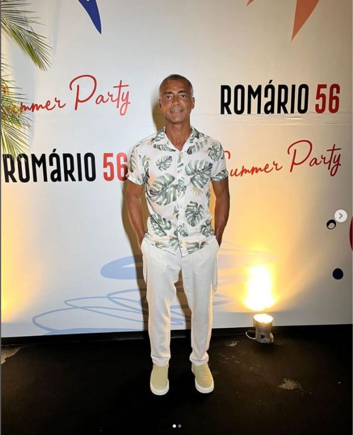 Romário, durante la celebración de su 56 cumpleaños.