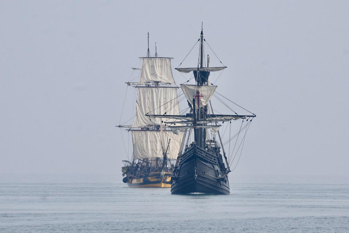 Así ha sido la llegada de los barcos de Escala a Castelló al Grau