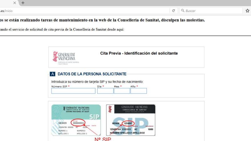 La web de Sanidad se colapsa el primer día para apuntarse a la bolsa de trabajo