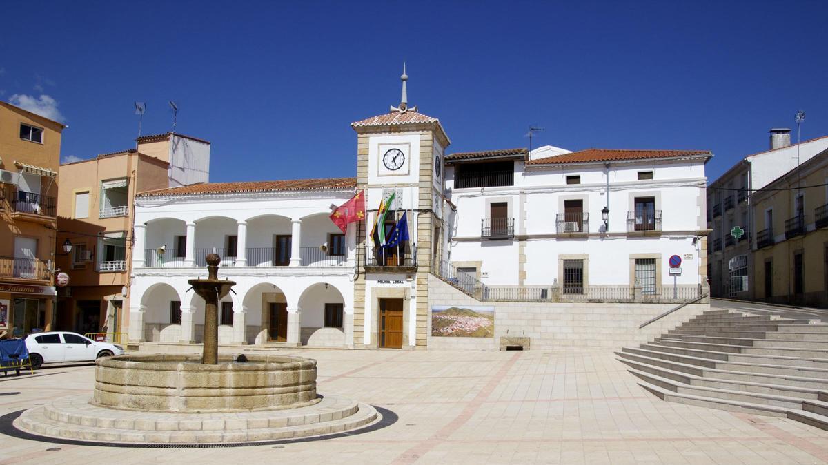 Plaza de España de Logrosán.