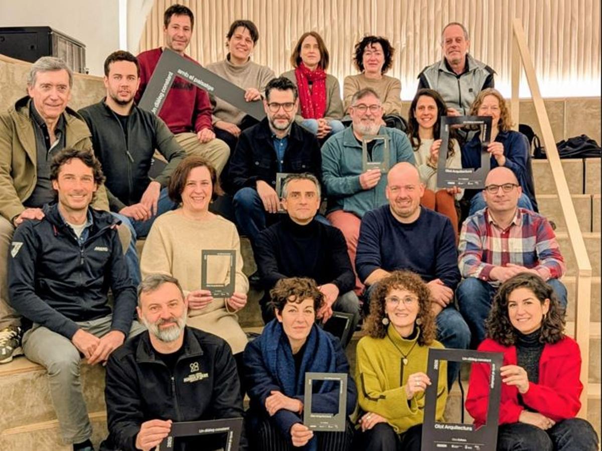 Alguns dels participants al cicle d'activitats sobre l'arquitectura.