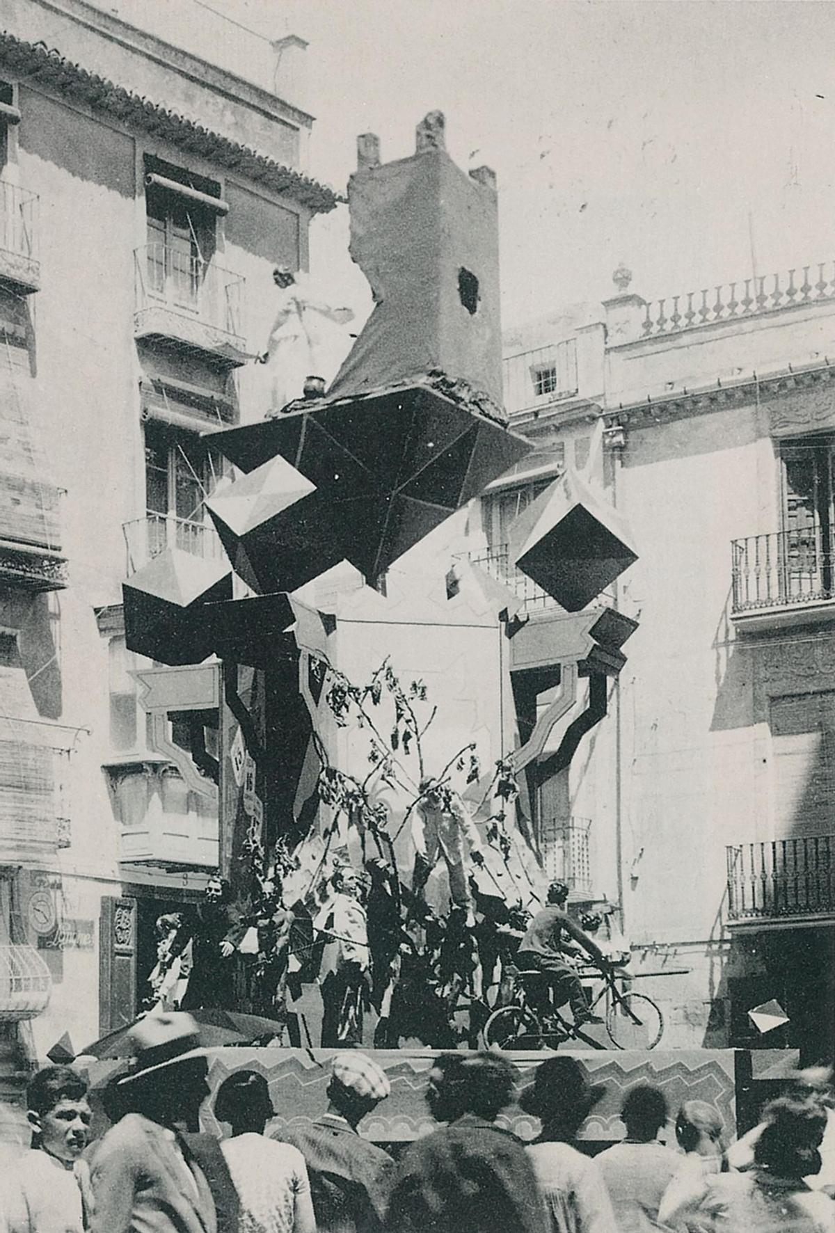 Falla en la calle Mayor, primer premio en 1934