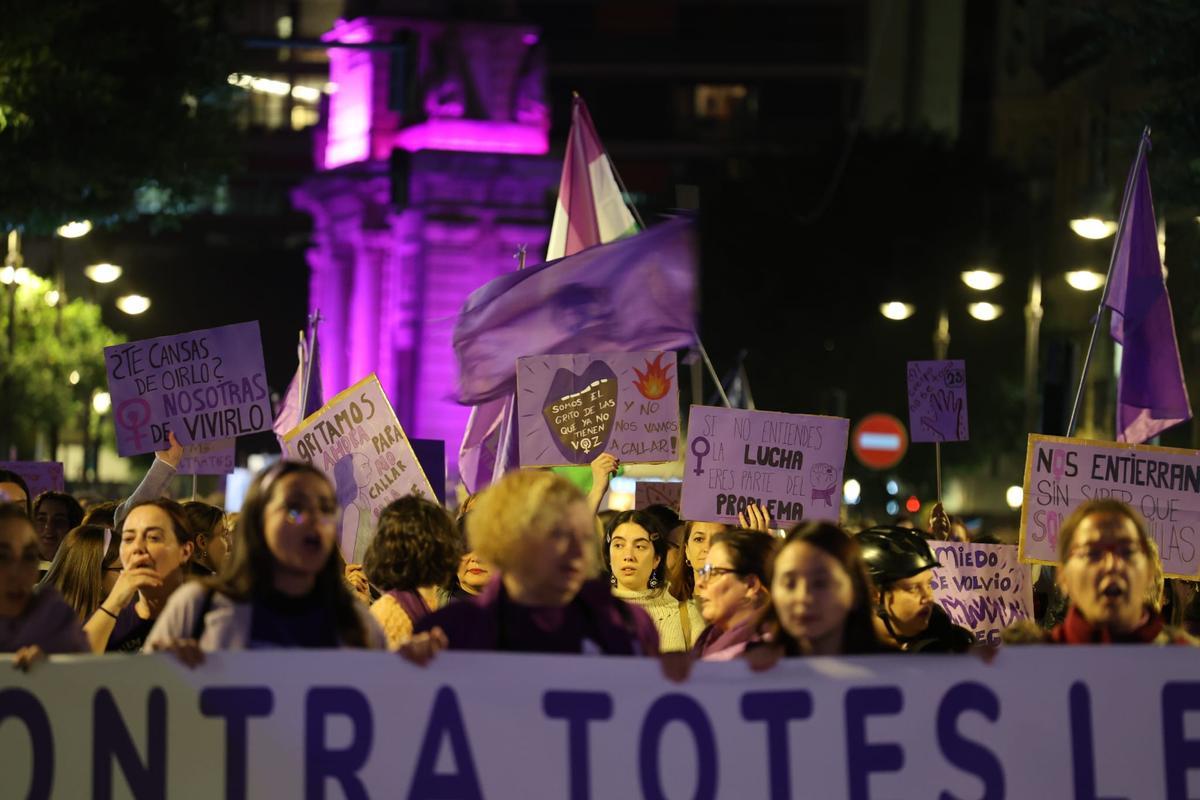 25N VALENCIA | 25N en València: La manifestación contra la violencia ...