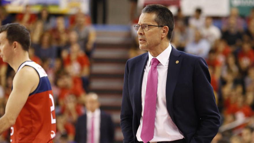 Pedro Martínez durant el partit contra l&#039;Iberostar el 20 d&#039;Octubre de 2019