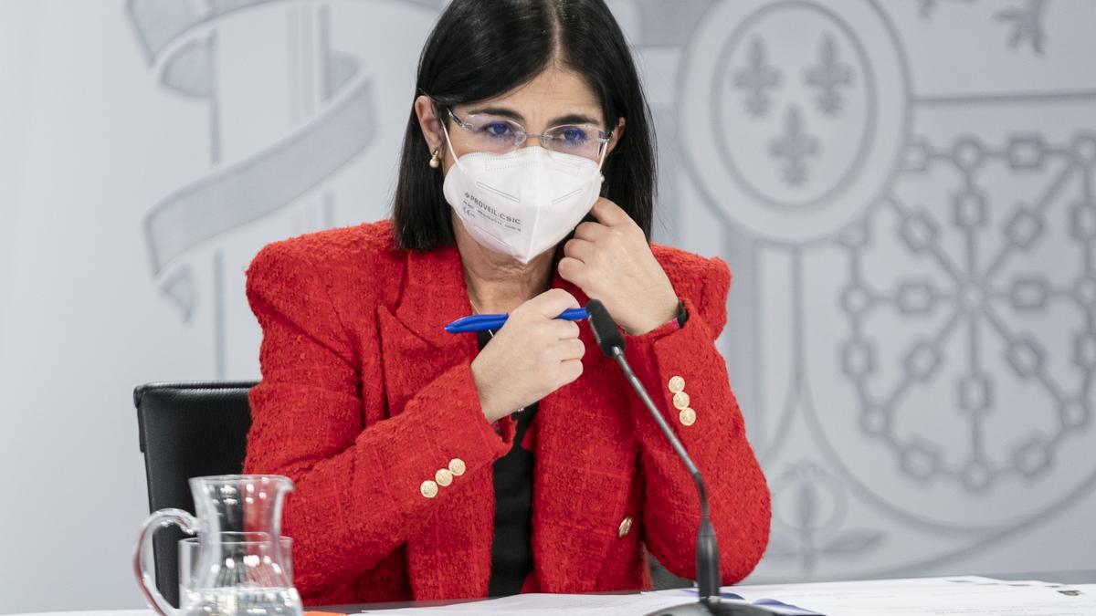 La ministra de Sanidad, Carolina Darias.