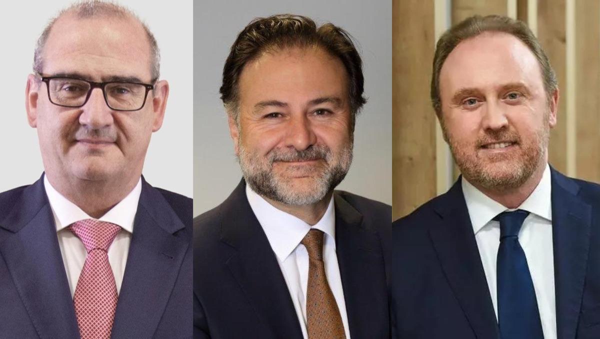 De izquierda a derecha: Carlos Sotillos, presidente de BDO España; Mario Alonso, presidente de Auren y Ramón Galcerán, presidente de Grant Thornton España.