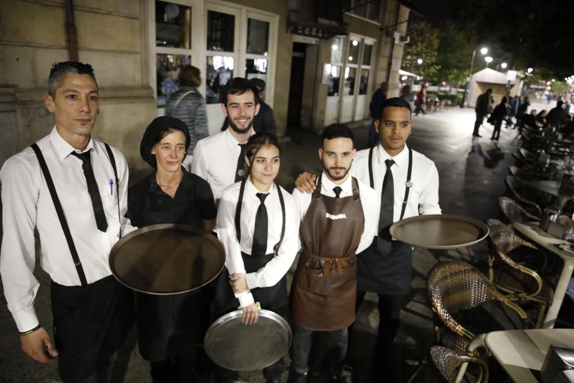 La hostelería gijonesa se apaga contra la carestía de la energía