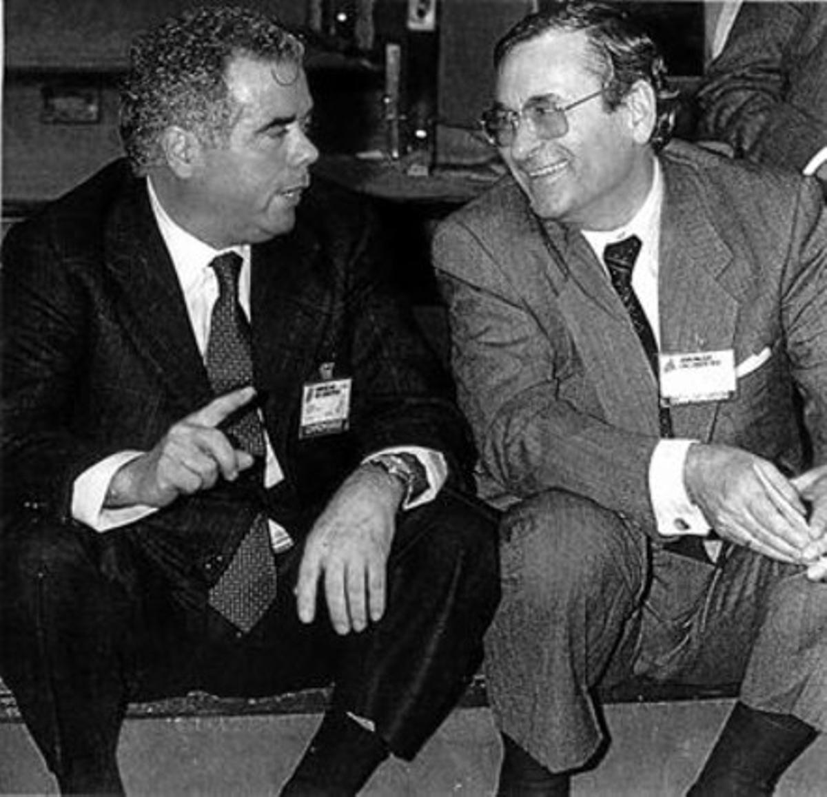 Rosendo Naseiro i Ángel Sanchís, en una foto de finals dels 80.