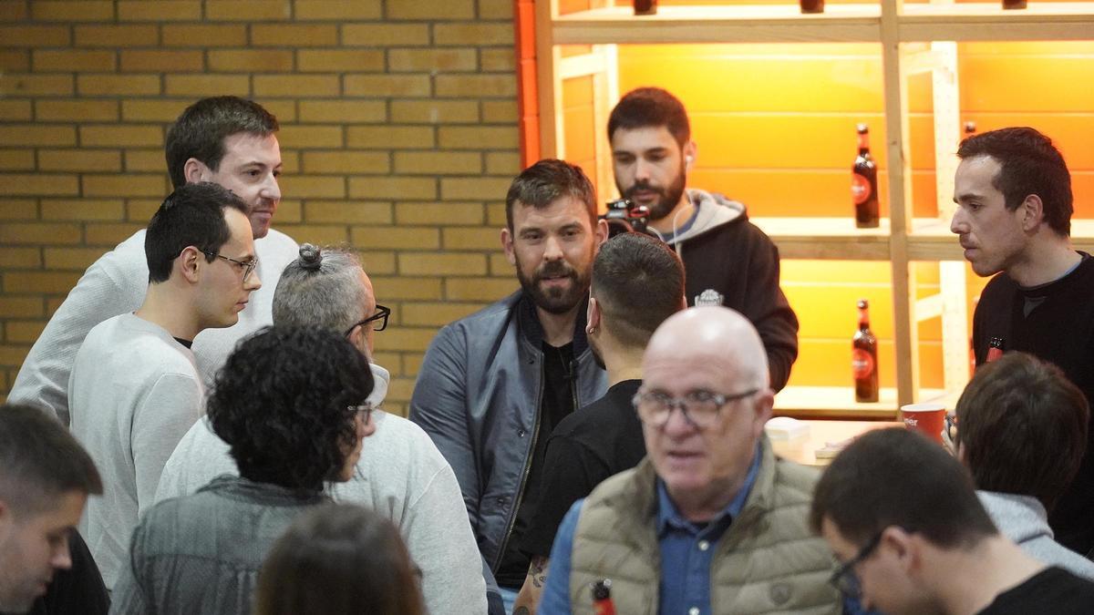 Marc Gasol en una trobada amb aficionats del Bàsquet Girona la setmana passada a Fontajau.