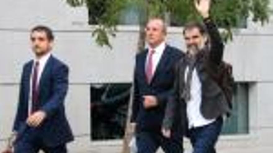 Jordi Cuixart arribant a l&#039;Audiència Nacional el 16 d&#039;octubre del 2017 per declarar per sedició.