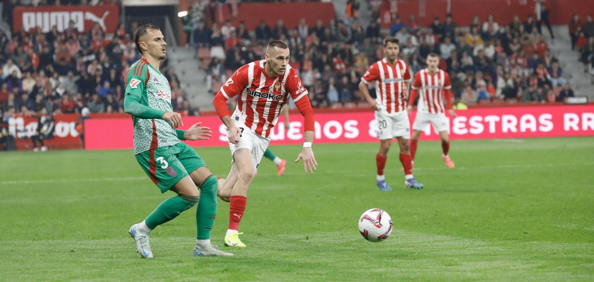 Así fue el partido Sporting-Granada, en imágenes