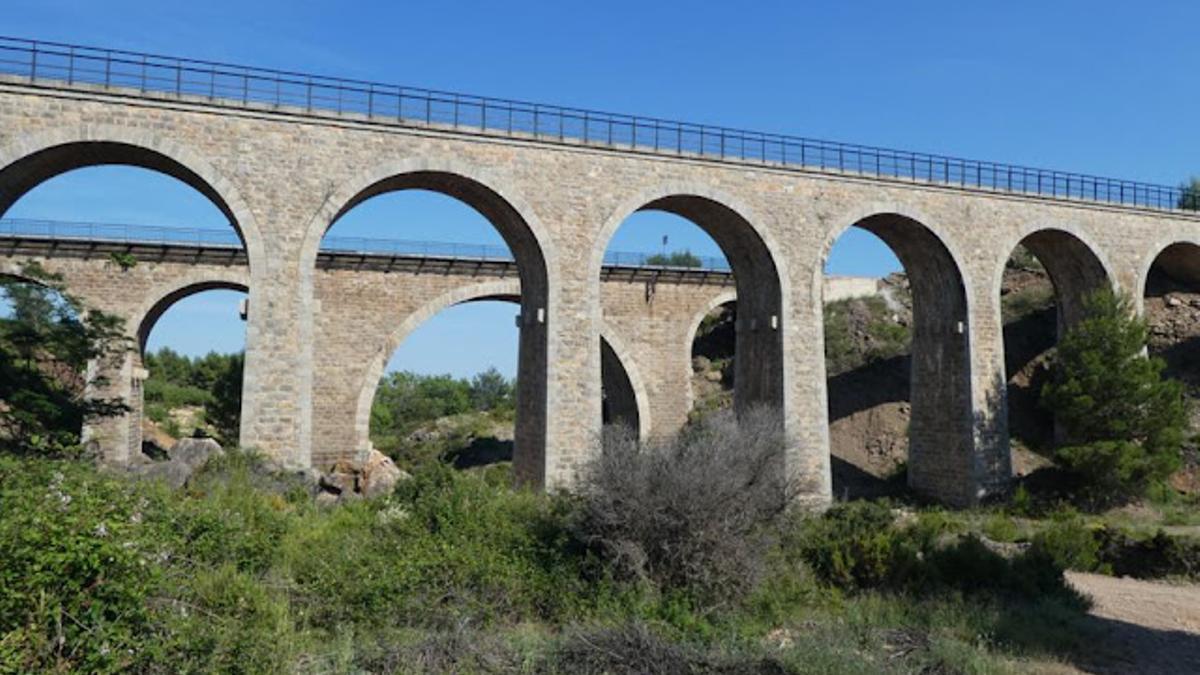 Viaductos de la Fuensanta, de la vía del tren y de la Vía Verde.