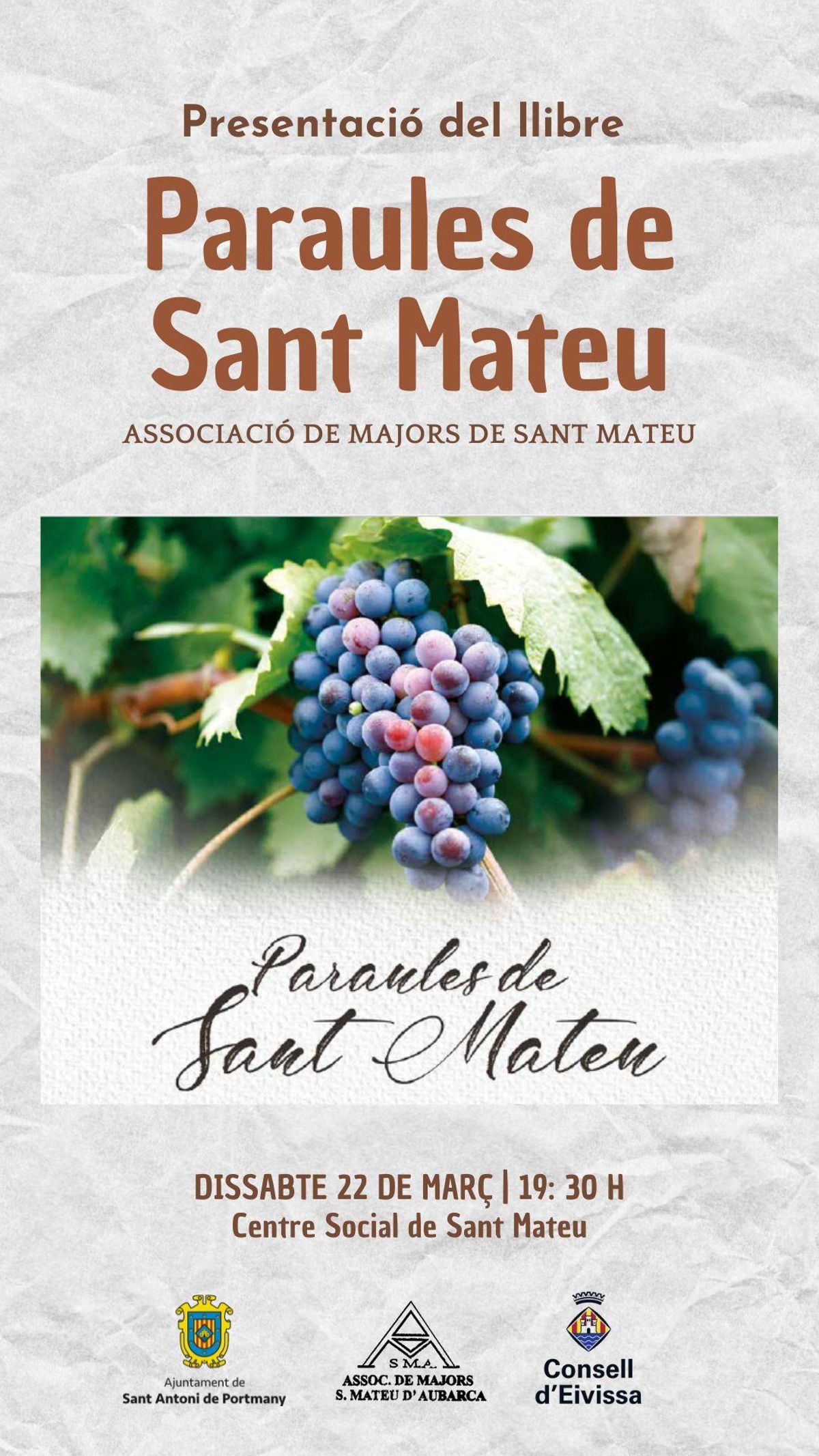 Portada del libro 'Paraules de Sant Mateu.