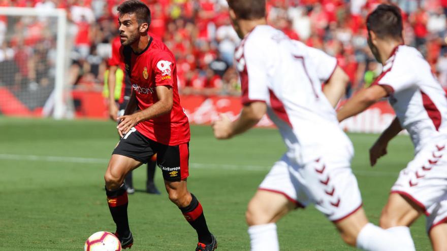 Salva Ruiz, en el partido de la primera vuelta contra el Albacete.