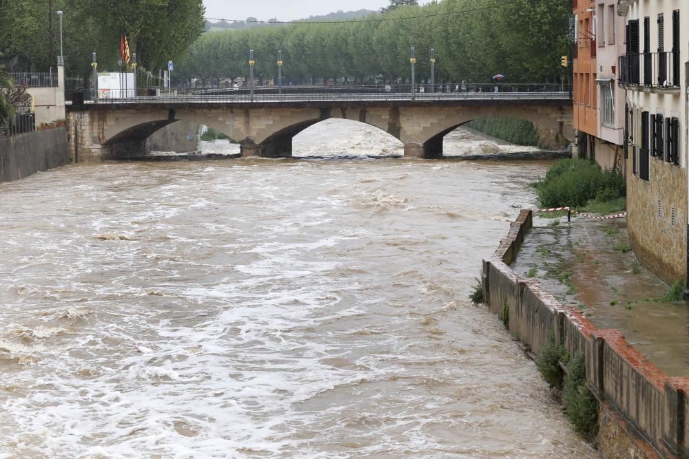 Temporal amb inundacions i creixement dels rius a les comarques gironines (18-22 d'abril de 2020)