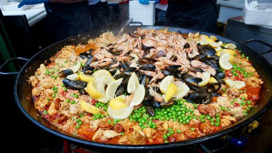 Imagen de la &quot;paella&quot; compartida por redes sociales.