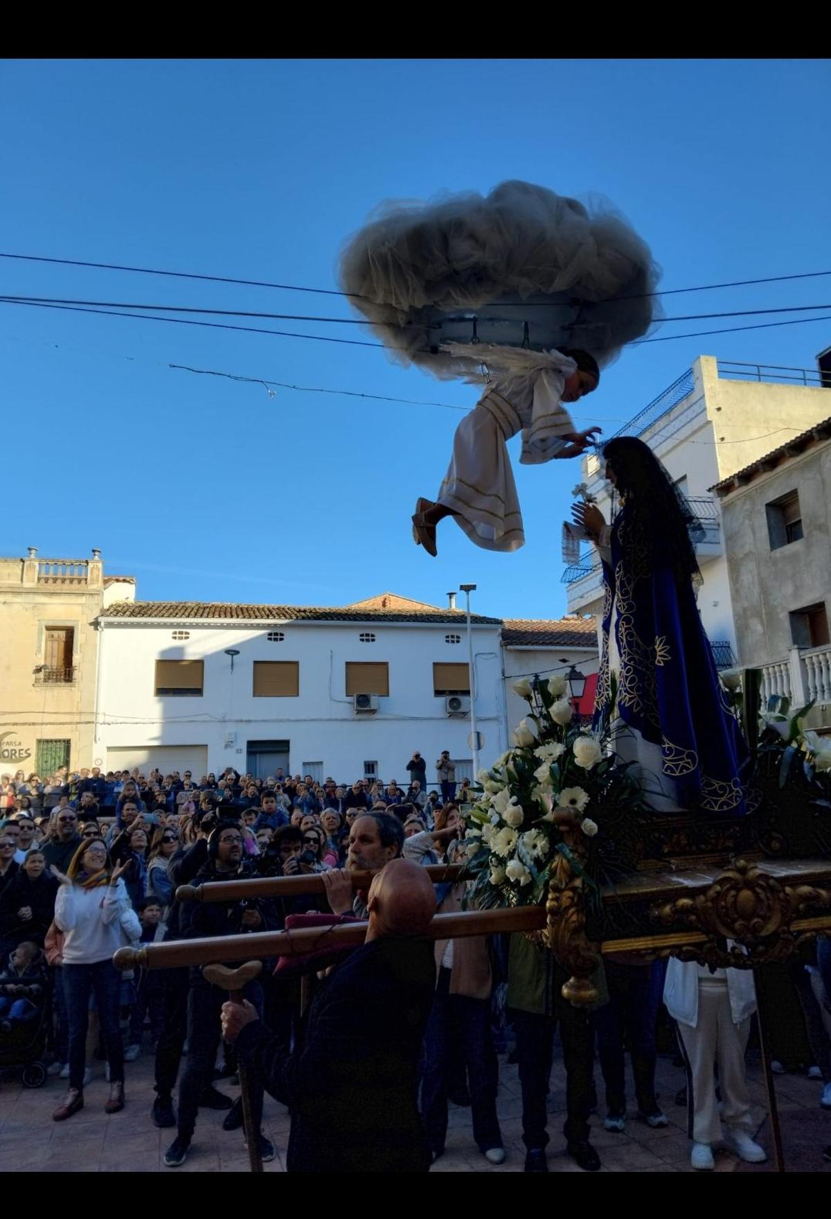 El momento de la escenificación.