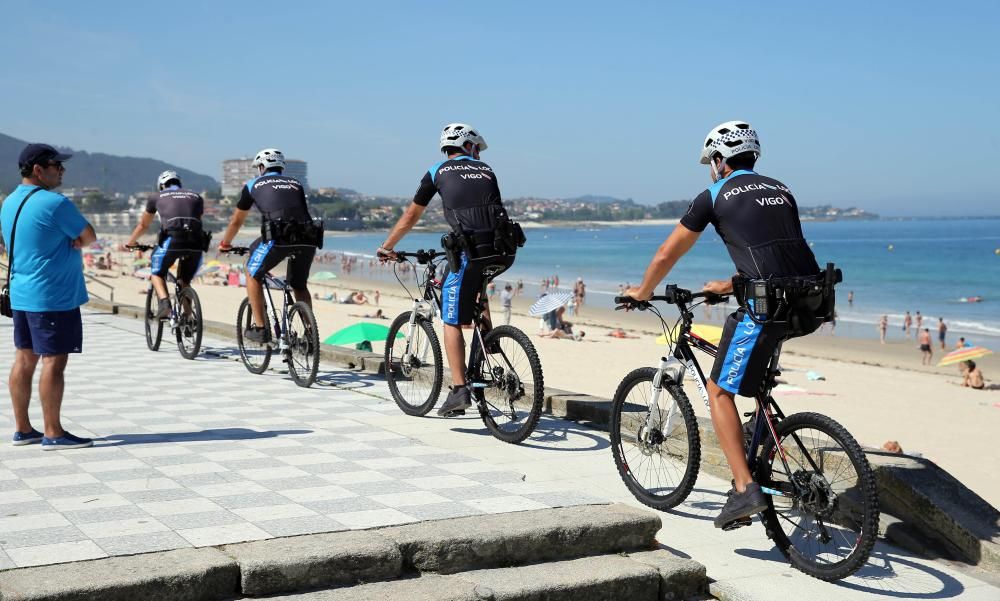 Máxima seguridad en las playas de Vigo