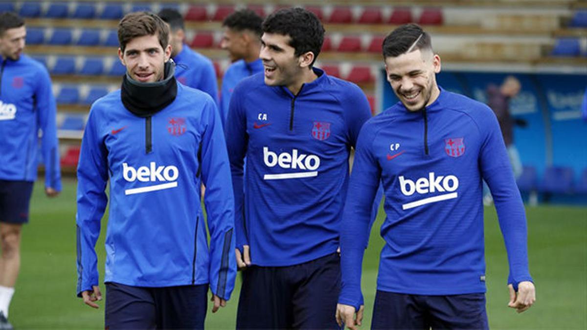 El Barça preparar su encuentro ante el Mallorca