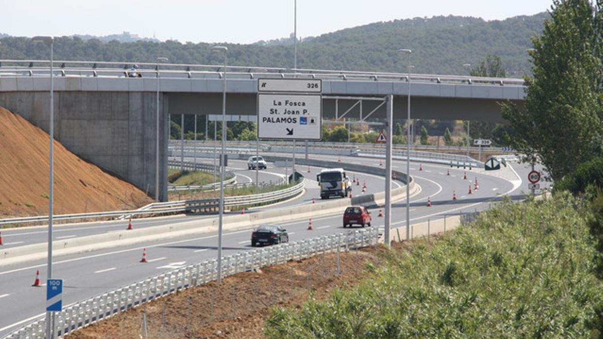 La nueva autovía entre Palamós y Platja d'Aro, que se extiende a lo largo de 13 kilómetros.