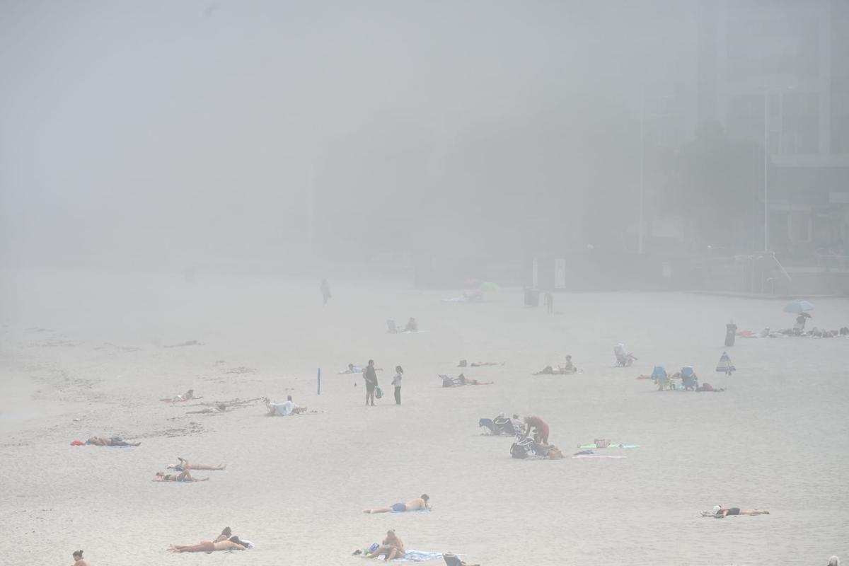 La niebla llega a A Coruña