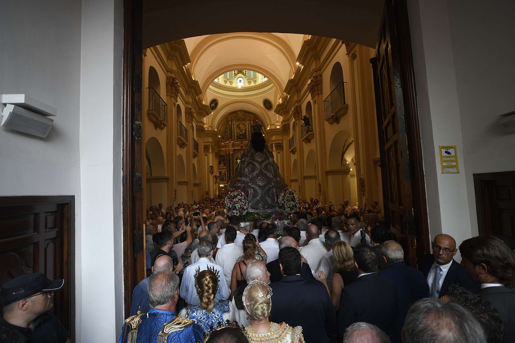 Bajada de la Virgen de la Fuensanta desde su Santuario hasta el templo catedralicio de Murcia