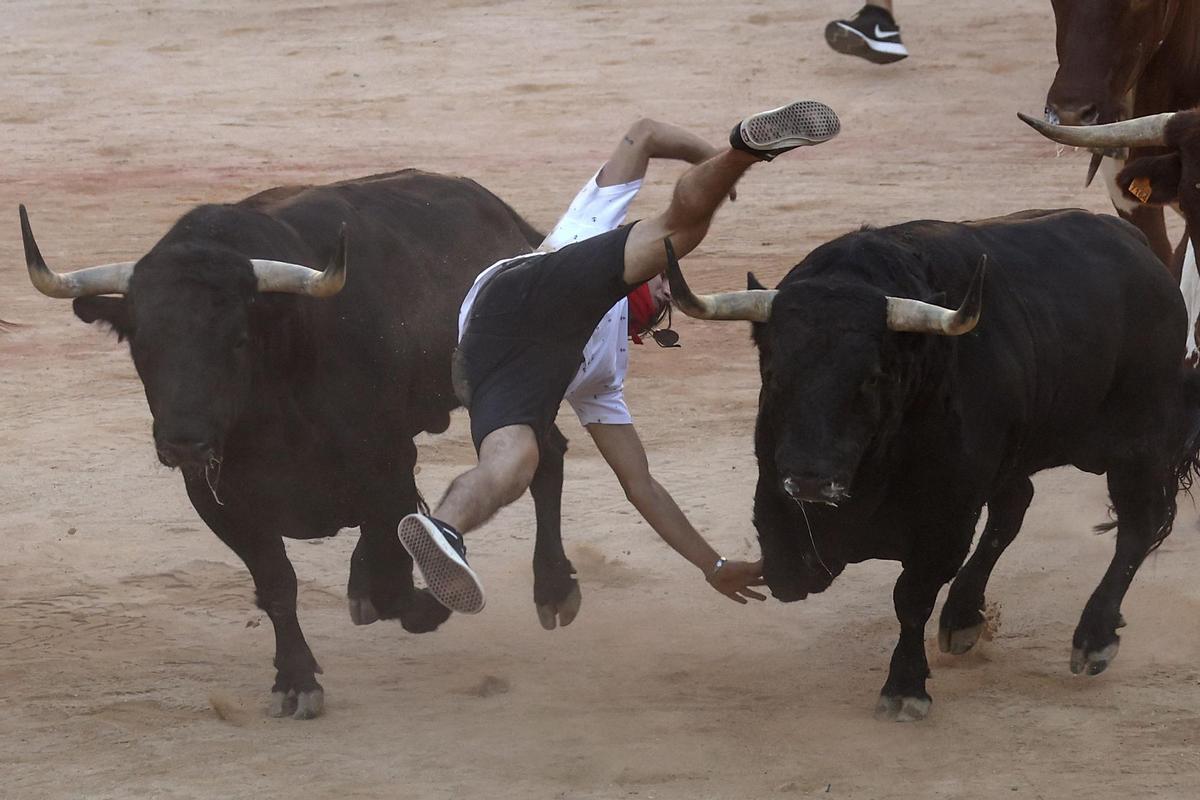 El séptimo encierro de Sanfermines 2022, en imágenes