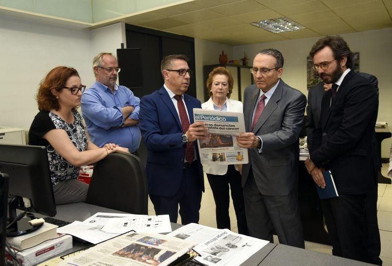 Visita de Javier Moll, presidente de Prensa Ibérica, a EL PERIÓDICO DE ARAGÓN