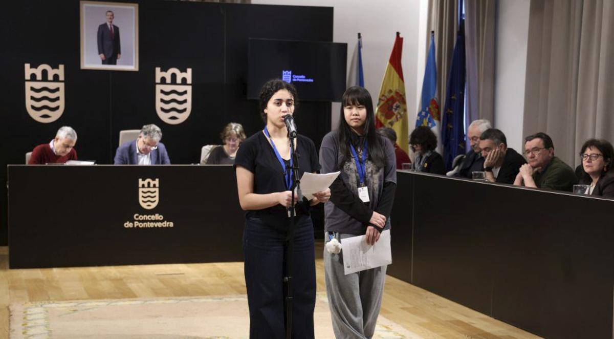 Lectura del manifiesto por el 8-M. | GUSTAVO SANTOS