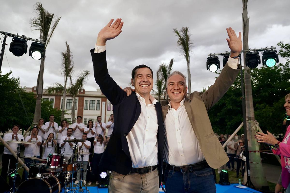 Cierre de campaña de Juanma Moreno, candidato del PP a la presidencia de la Junta de Andalucía, en Málaga