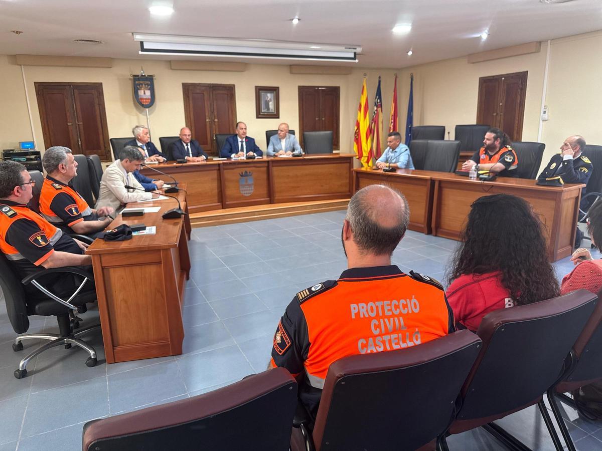 Otra imagen del encuentro de Valderrama con agrupaciones y asociaciones de Protección Civil de la provincia de Castellón celebrado en Moncofa.