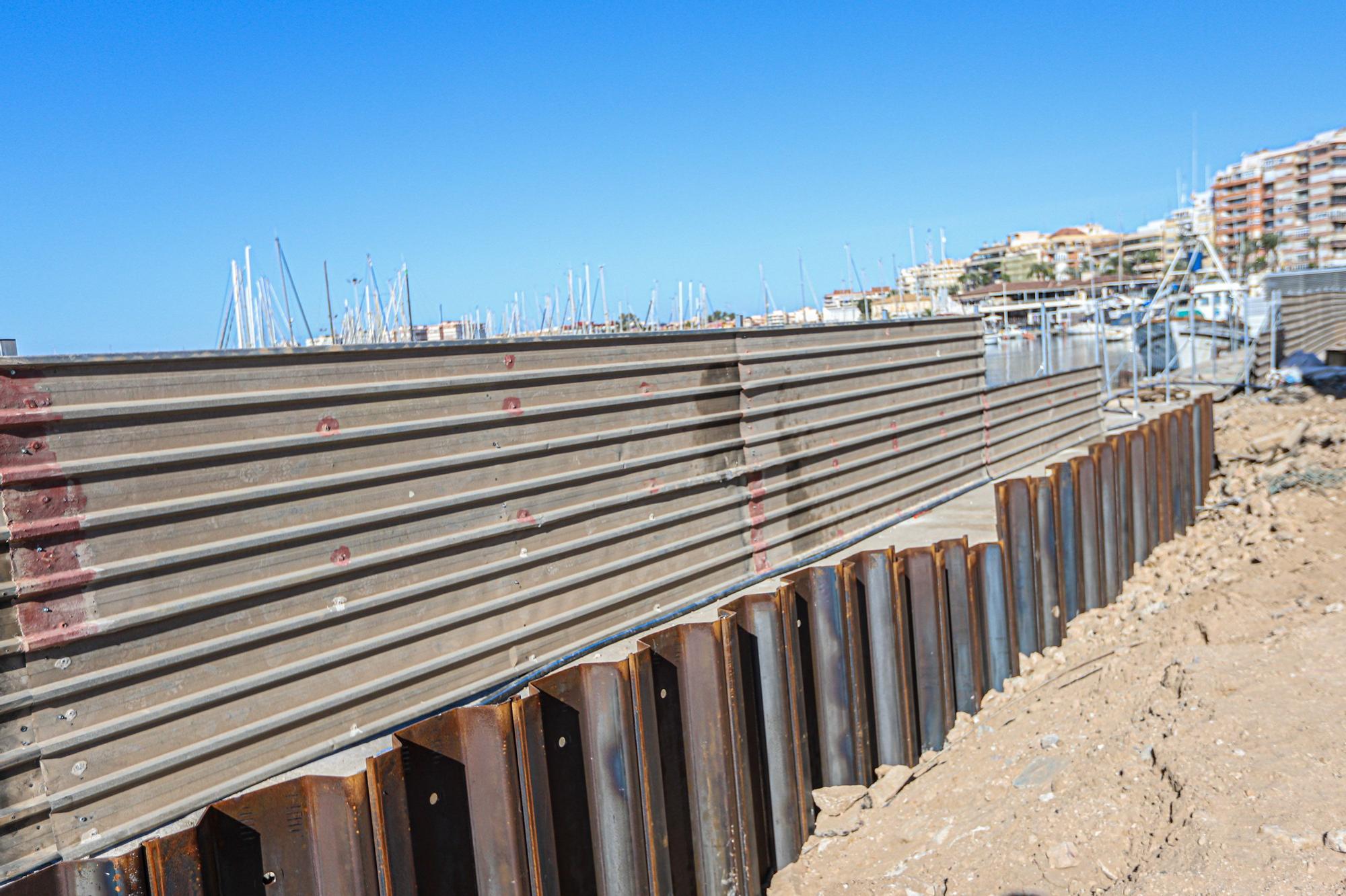 Obras de bombeo del nuevo puerto de Torrevieja